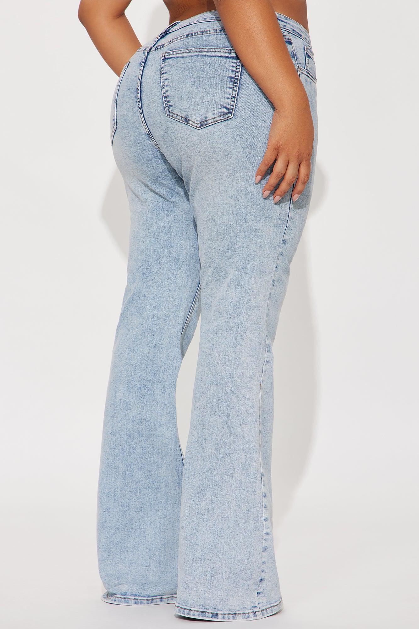 Best Ever Low Rise Flare Jeans - Light Wash Product Image