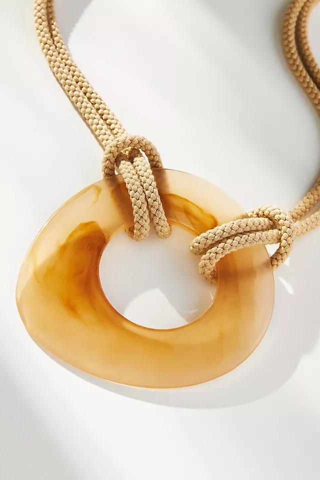 Resin Pendant Cord Necklace Product Image