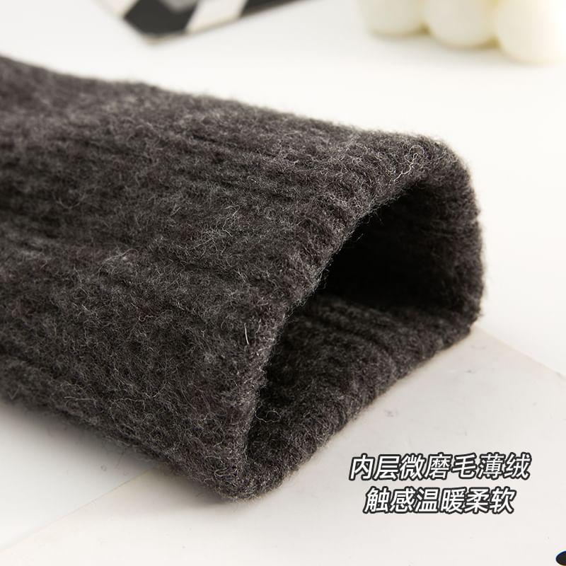 Plain Ribbed Opaque Tights Product Image