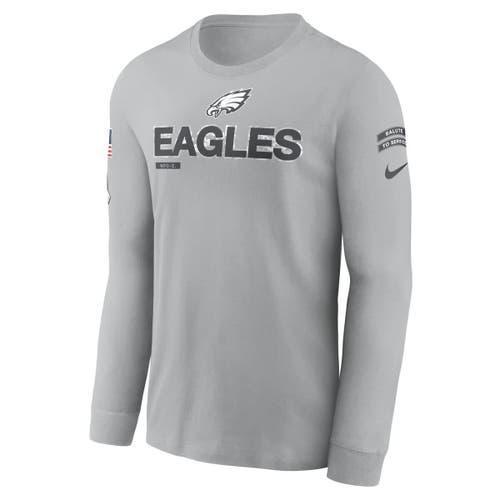 Mens Nike Gray Tennessee Titans 2024 Salute To Service Long Sleeve T-Shirt Product Image