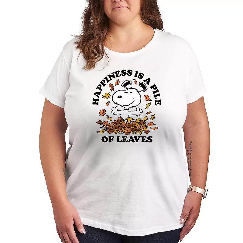 Plus Floral Bundles Graphic Tee, Womens Grey Green Product Image