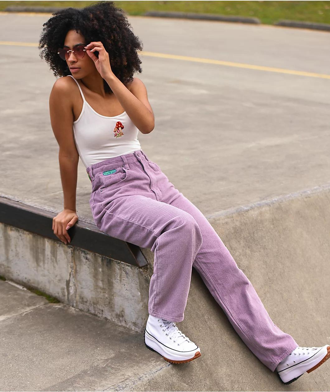 Empyre Tori Seafog Corduroy Skate Pants Product Image