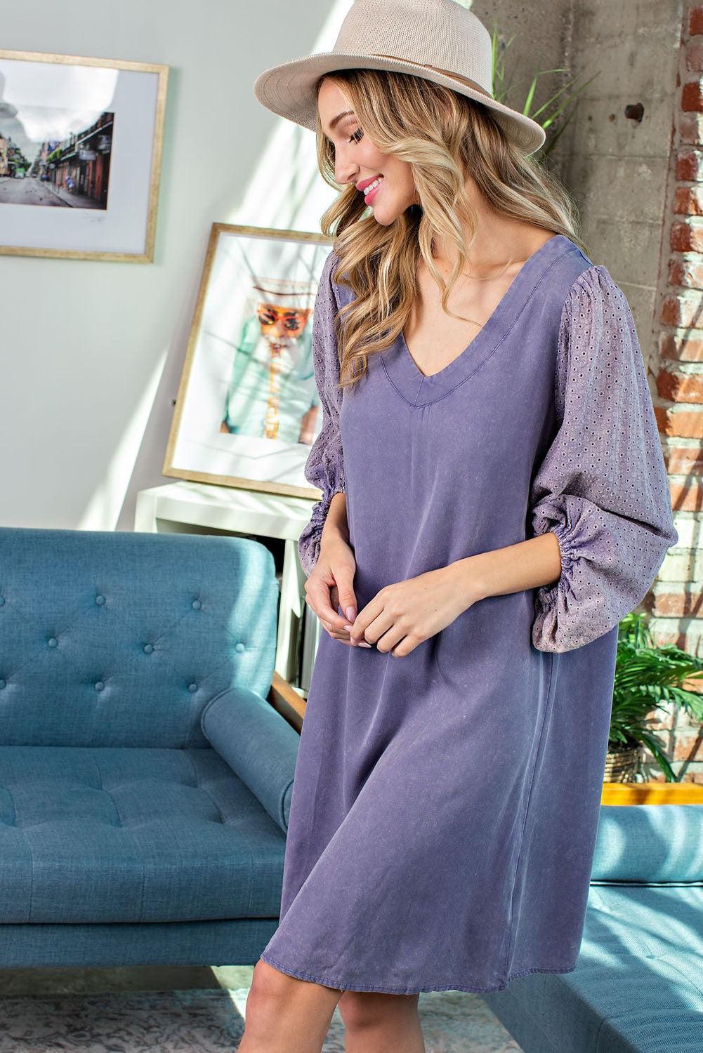Charmed Mineral Washed Dress Product Image