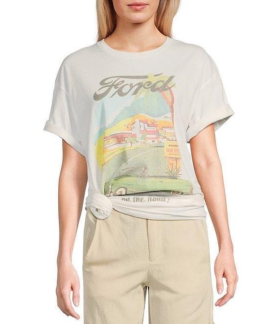 Junk Food Short Sleeve Crew Neck Oversized Ford Nothing Like It Graphic T-Shirt Product Image