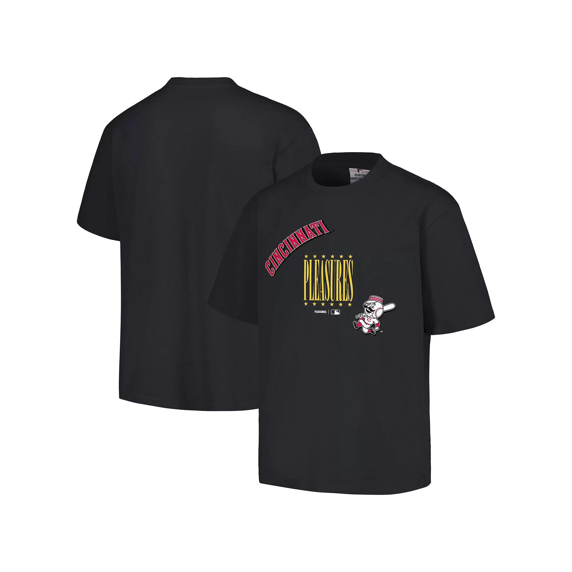 Men's PLEASURES  Black Baltimore Orioles Mascot T-Shirt, Size: Medium Product Image
