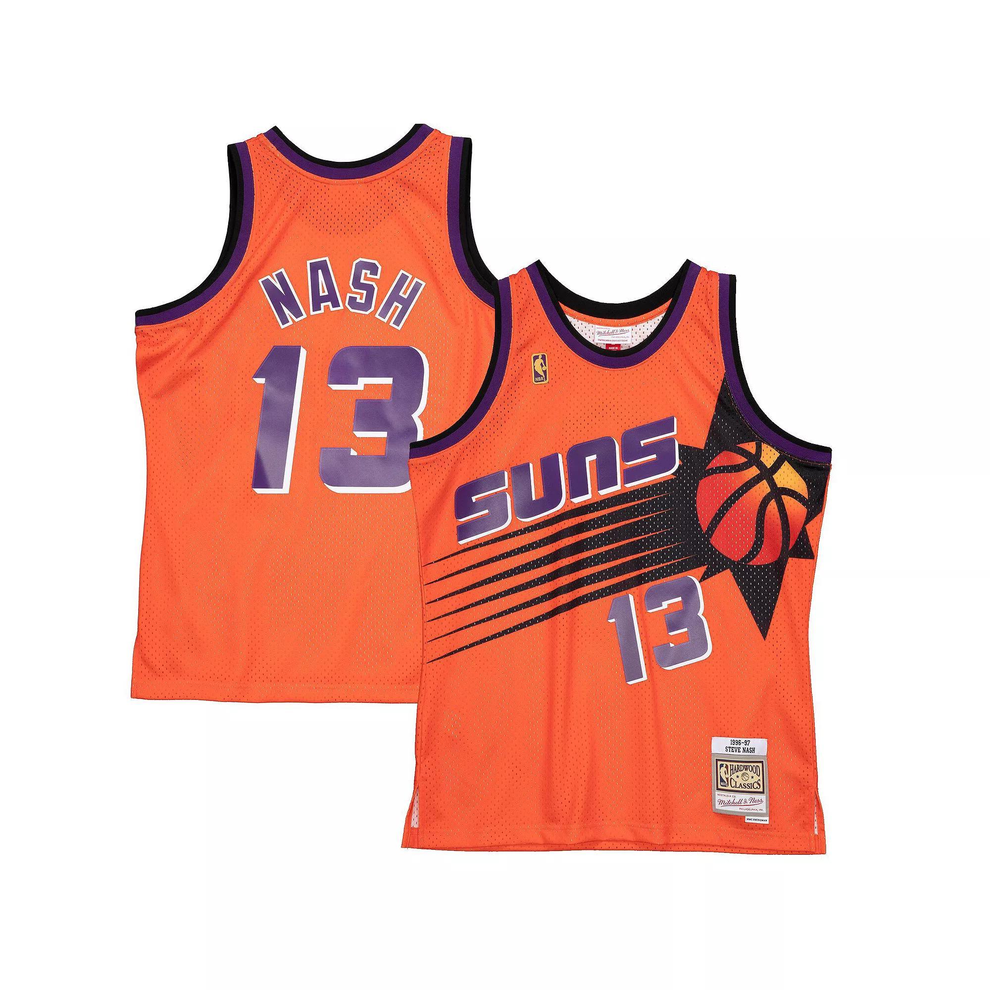 Men's Mitchell & Ness Steve Nash Orange Phoenix Suns 1996-97 Hardwood Classics Reload 2.0 Swingman Jersey, Size: Medium, Phx Orange Product Image