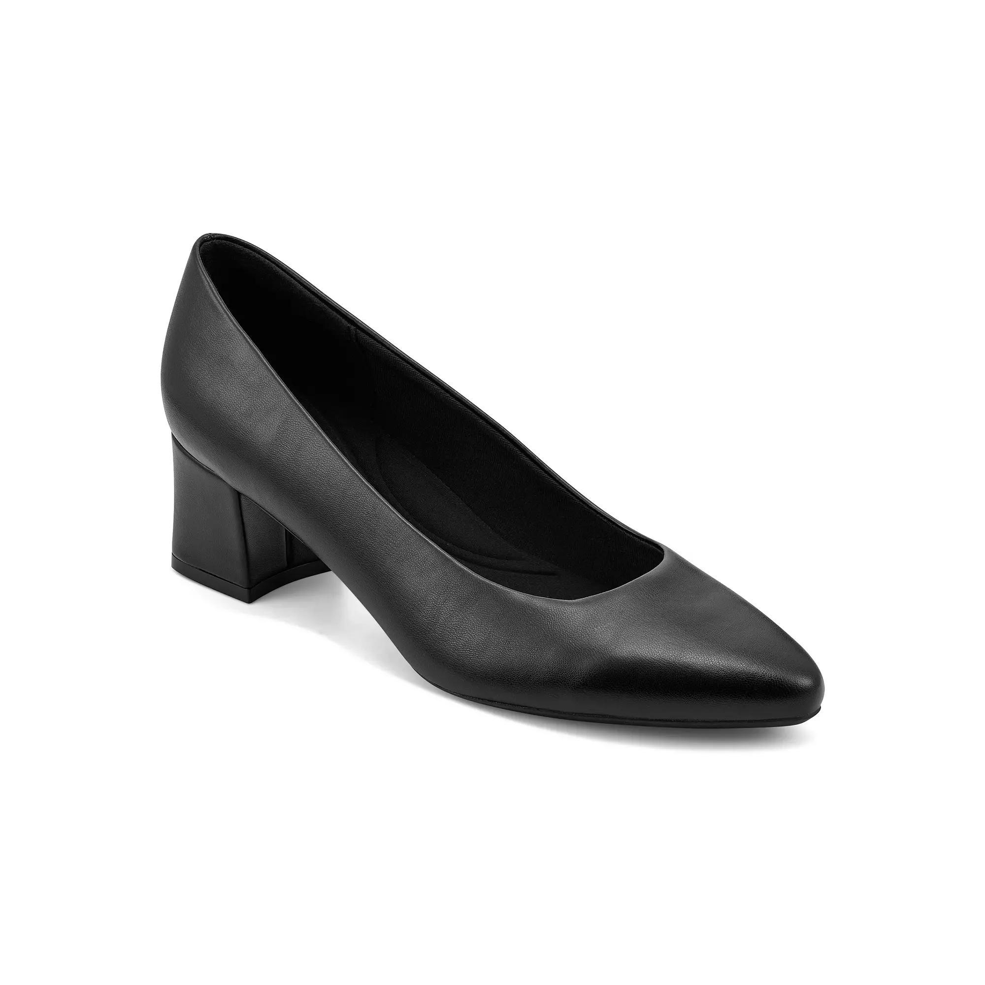 Easy Spirit Nicole Women's Block Heel Pumps, Size: 6.5, Black Product Image