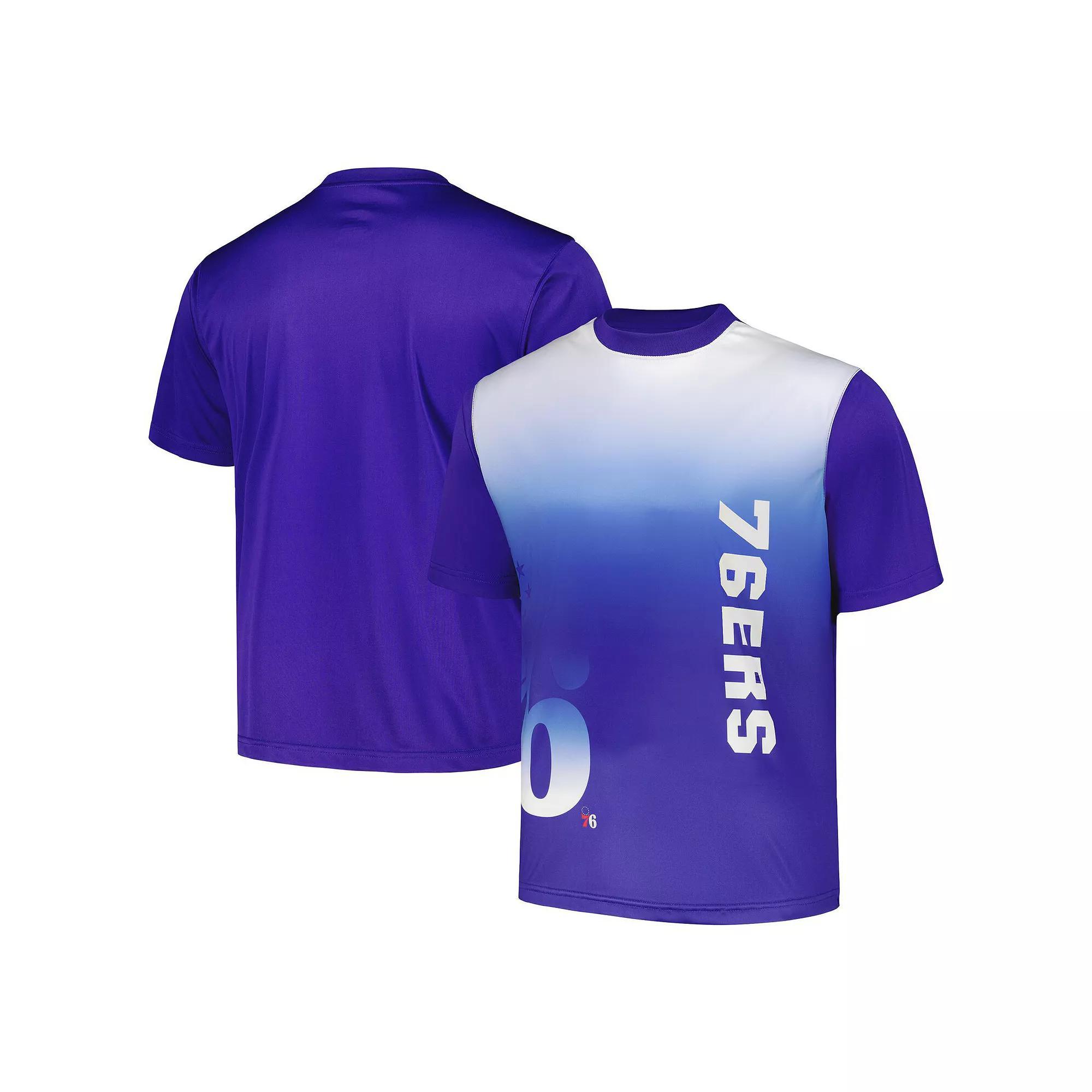 Men's Royal Philadelphia 76ers Sublimated T-Shirt, Size: Medium, 76r Blue Product Image