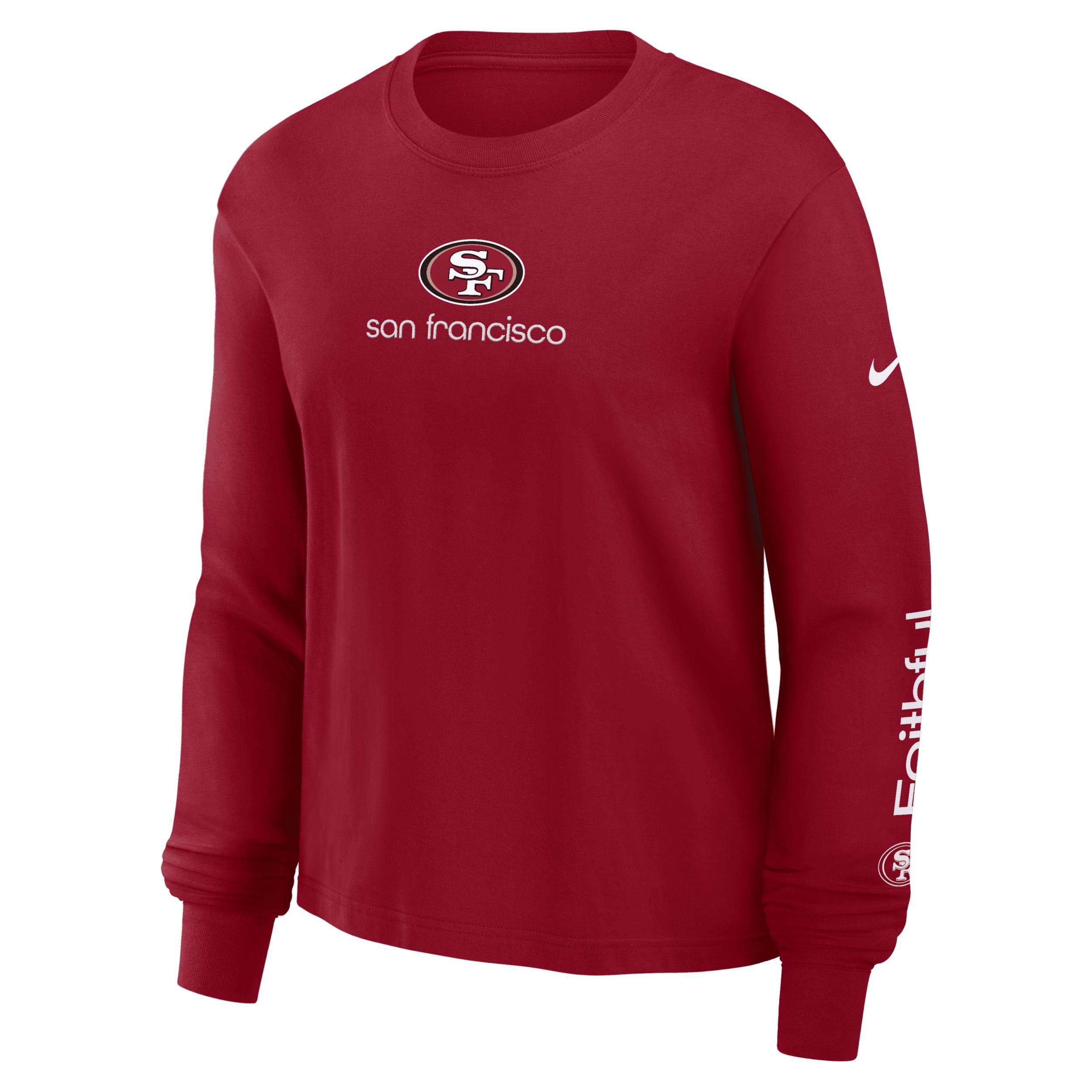 San Francisco 49ers Boxy Nike Women's NFL Long-Sleeve T-Shirt Product Image