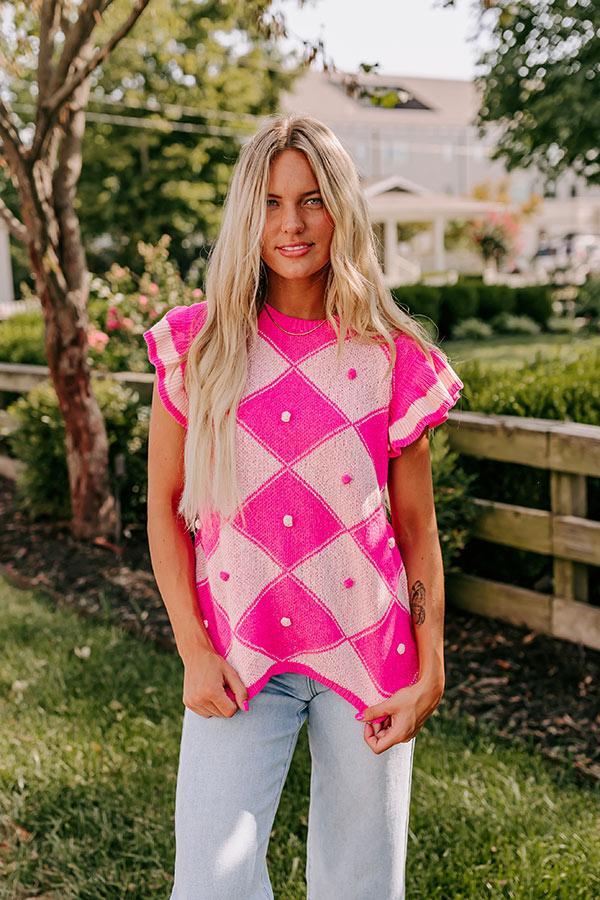 Country Club Ready Knit Sweater Top Product Image