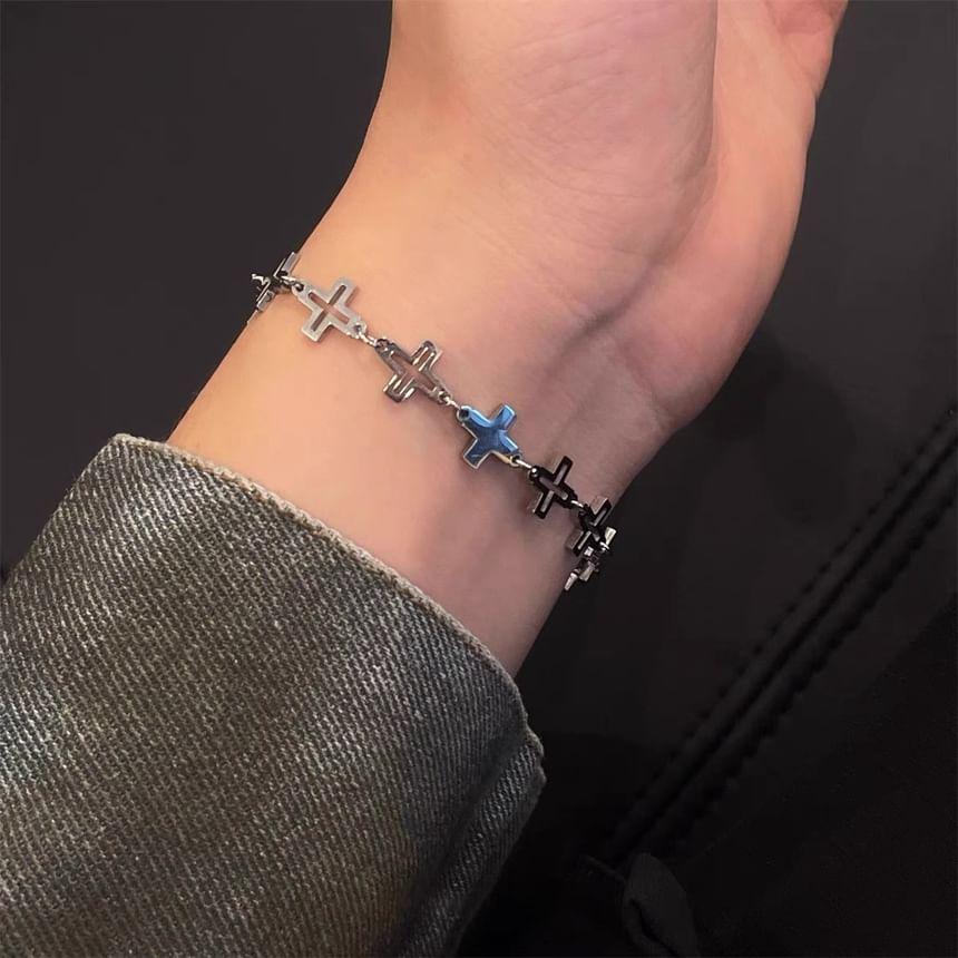 Cross Stainless Steel Bracelet (Various Designs) Product Image