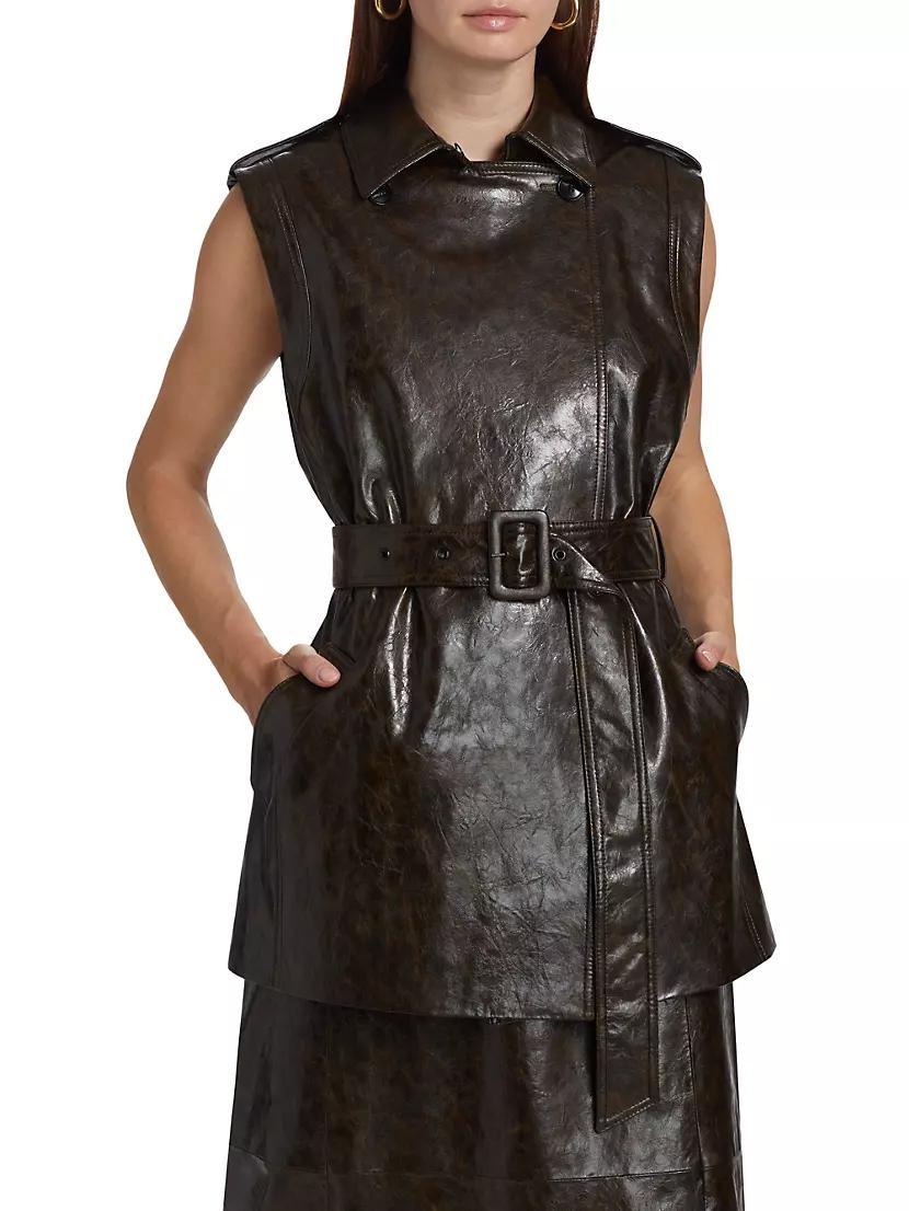 Harper Faux Leather Vest Product Image