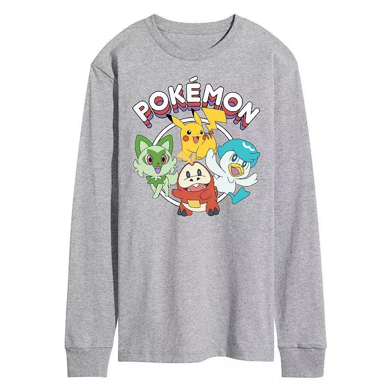 Mens Pokemon Scarlet Long Sleeve Graphic Tee Product Image