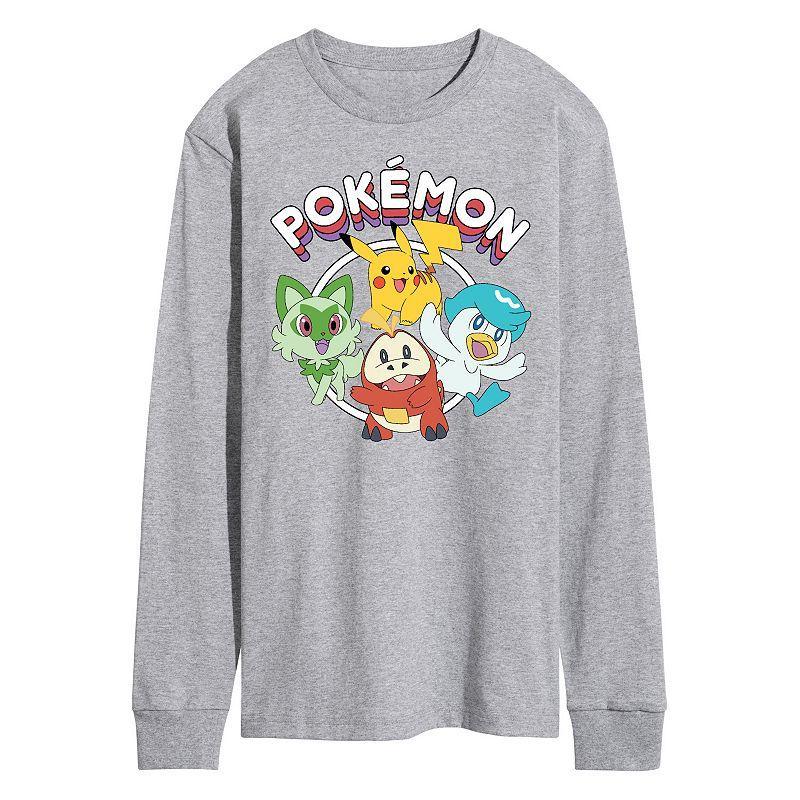 Mens Pokemon Scarlet Long Sleeve Graphic Tee Product Image