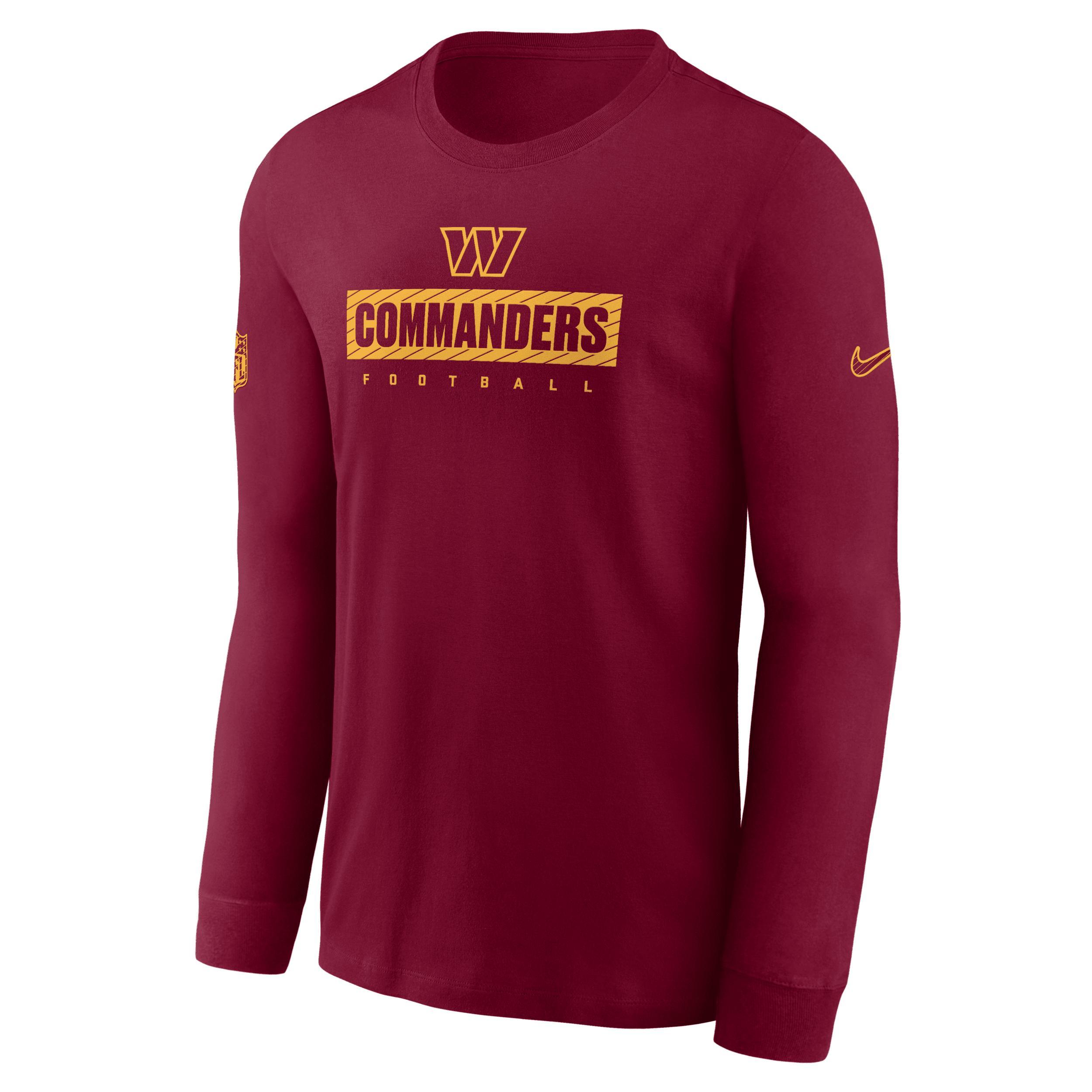 Washington Commanders Sideline Team Issue Nike Mens Dri-FIT NFL Long-Sleeve T-Shirt Product Image