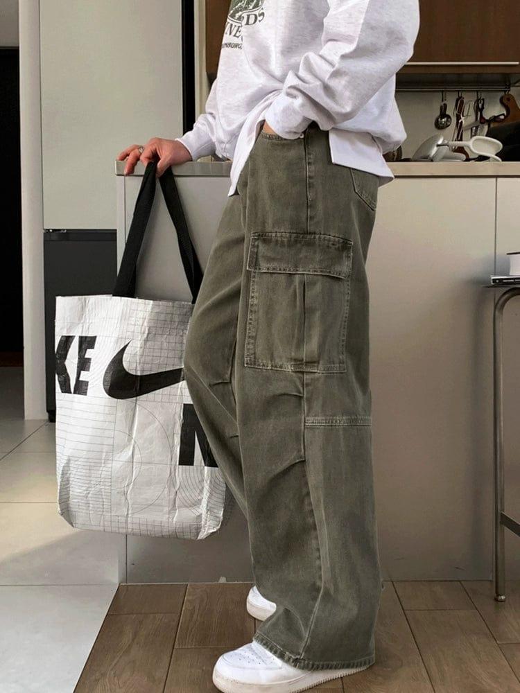 RT No. 12314 ARMY GREEN CARGO PANTS Product Image
