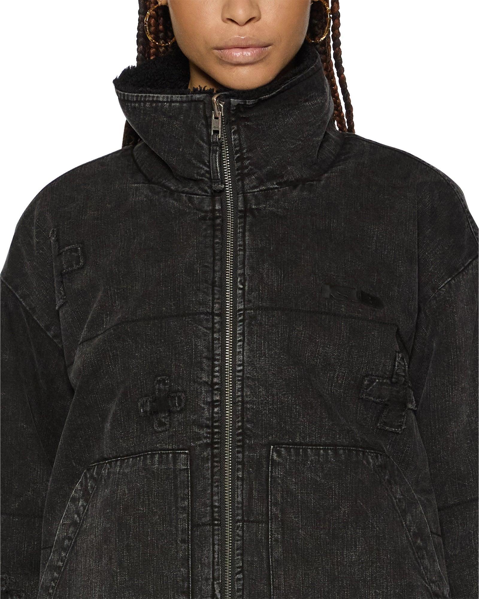 REVERSIBLE PUFFER JACKET NOIR KRAFTWERK/BLACK Female Product Image