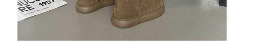Fleece Lined Platform Short Boots Product Image
