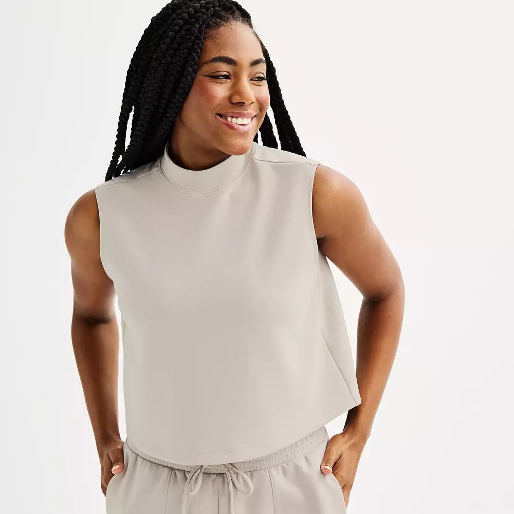 Women's FLX Solace Funnel Neck Tank Top, Size: XL, Brown Trap Product Image