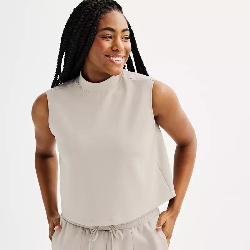 Women's FLX Solace Funnel Neck Tank Top, Size: XL, Brown Trap Product Image