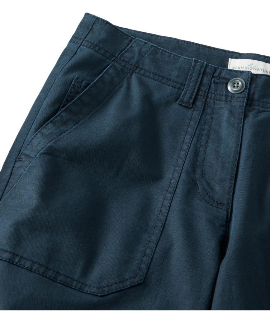 
                            Women's Signature Cotton/TENCEL Utility Pants, Mid-Rise Wide-Leg Ankle-Length
                         Product Image