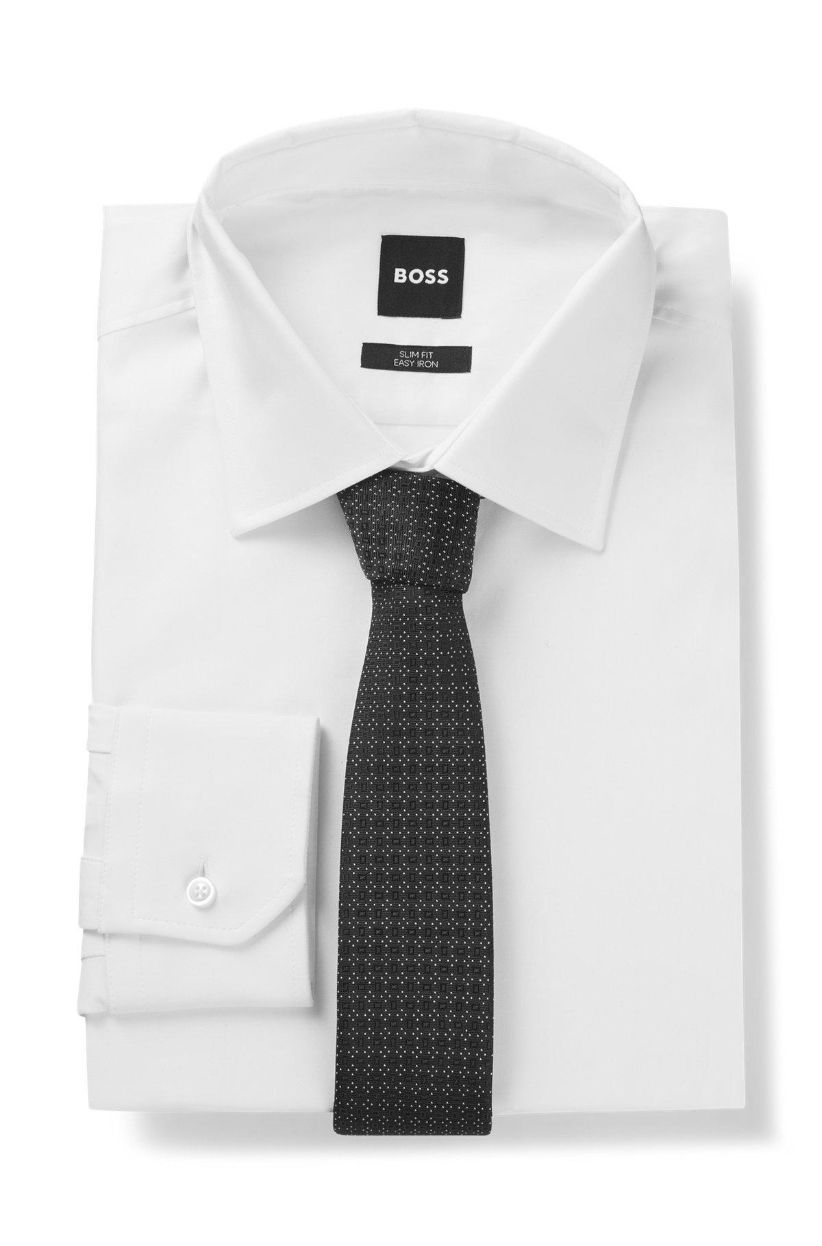 Formal tie with all-over jacquard pattern Product Image