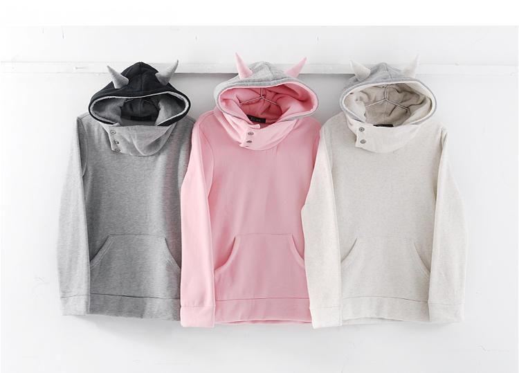 Horn-Accent Hoodie Product Image