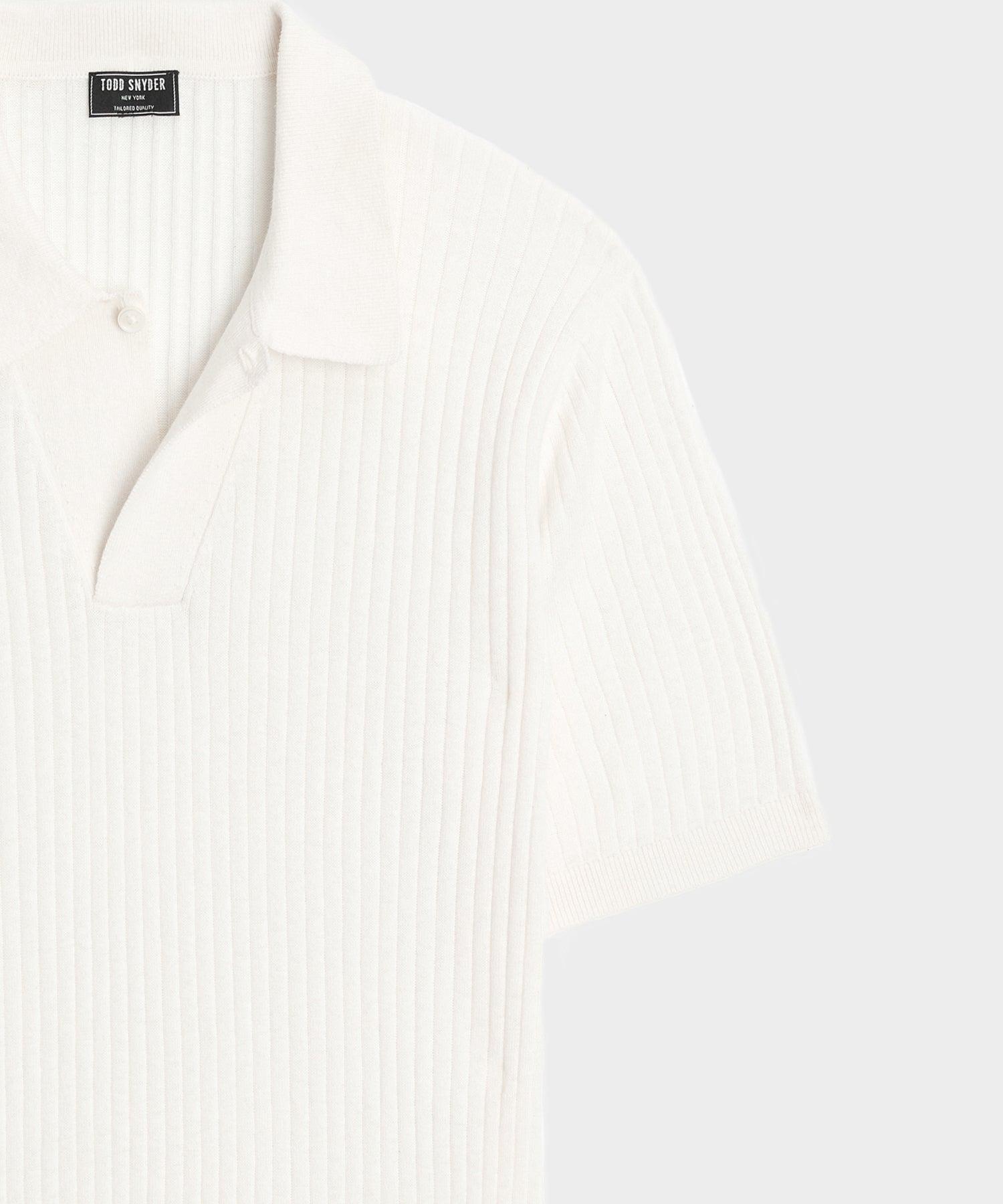 Slim Cotton-Cashmere Sweater Polo Product Image