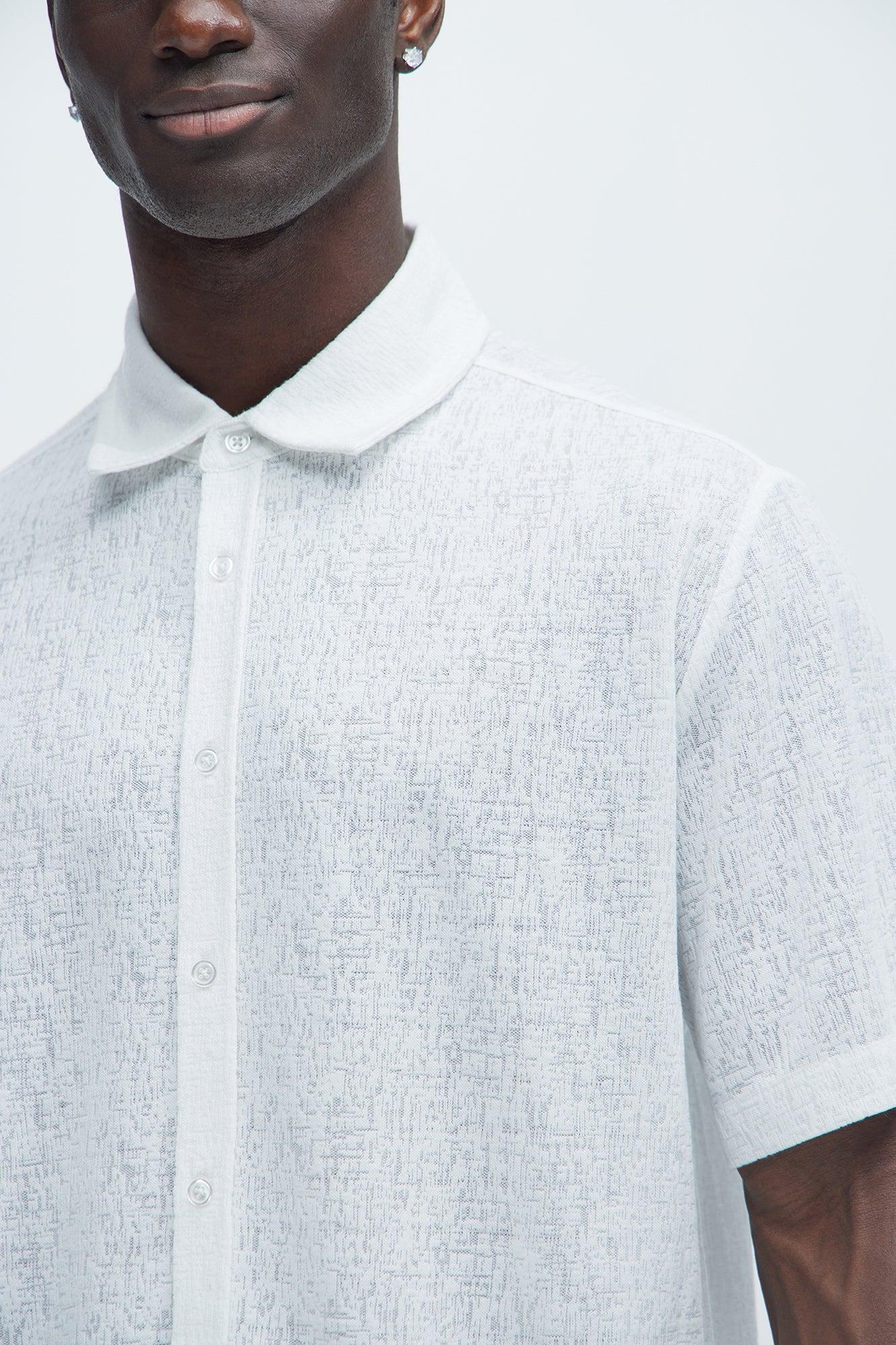 Henrik Textured Shirt - White Product Image