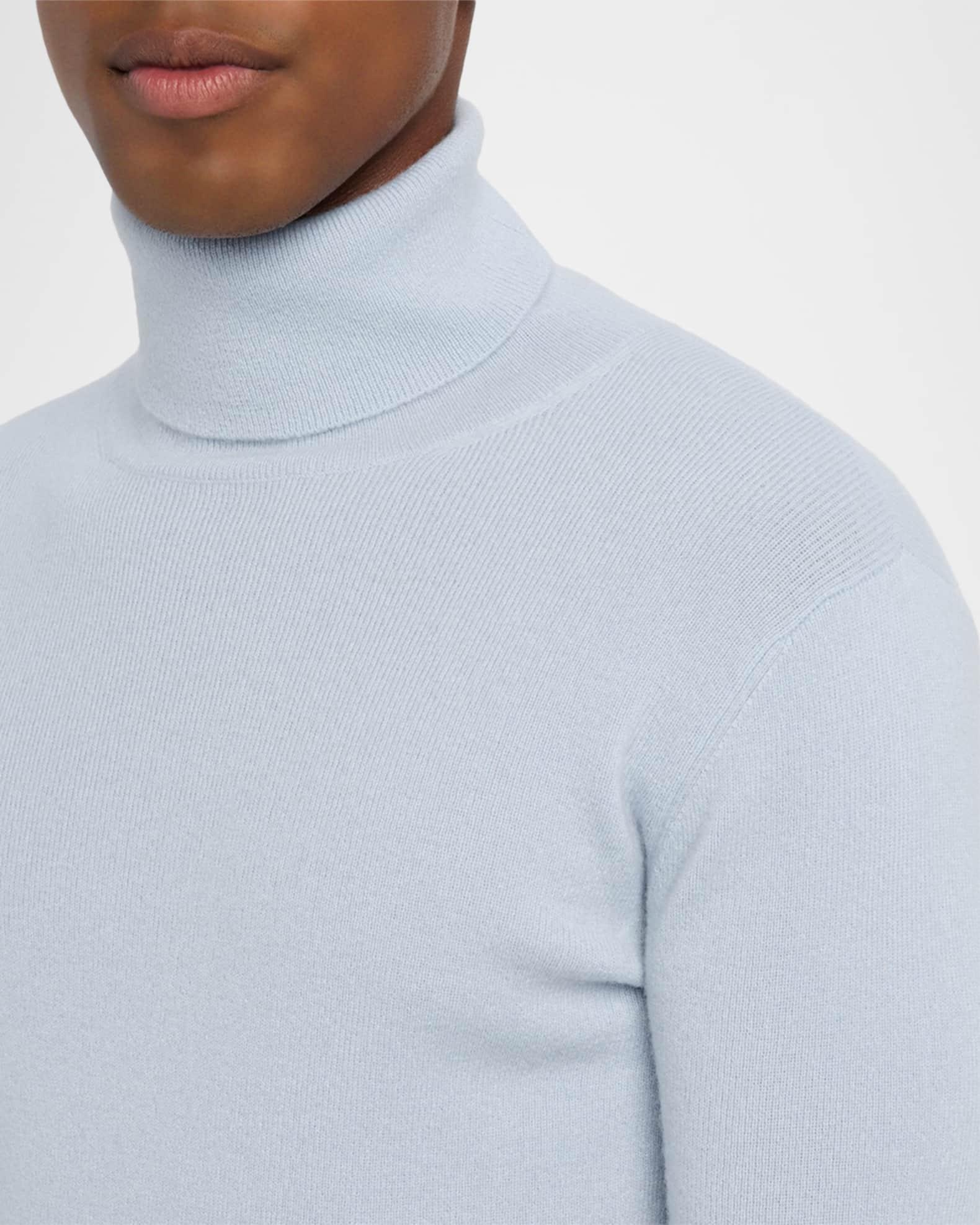 Men's Ribbed Cashmere Turtleneck Sweater Product Image