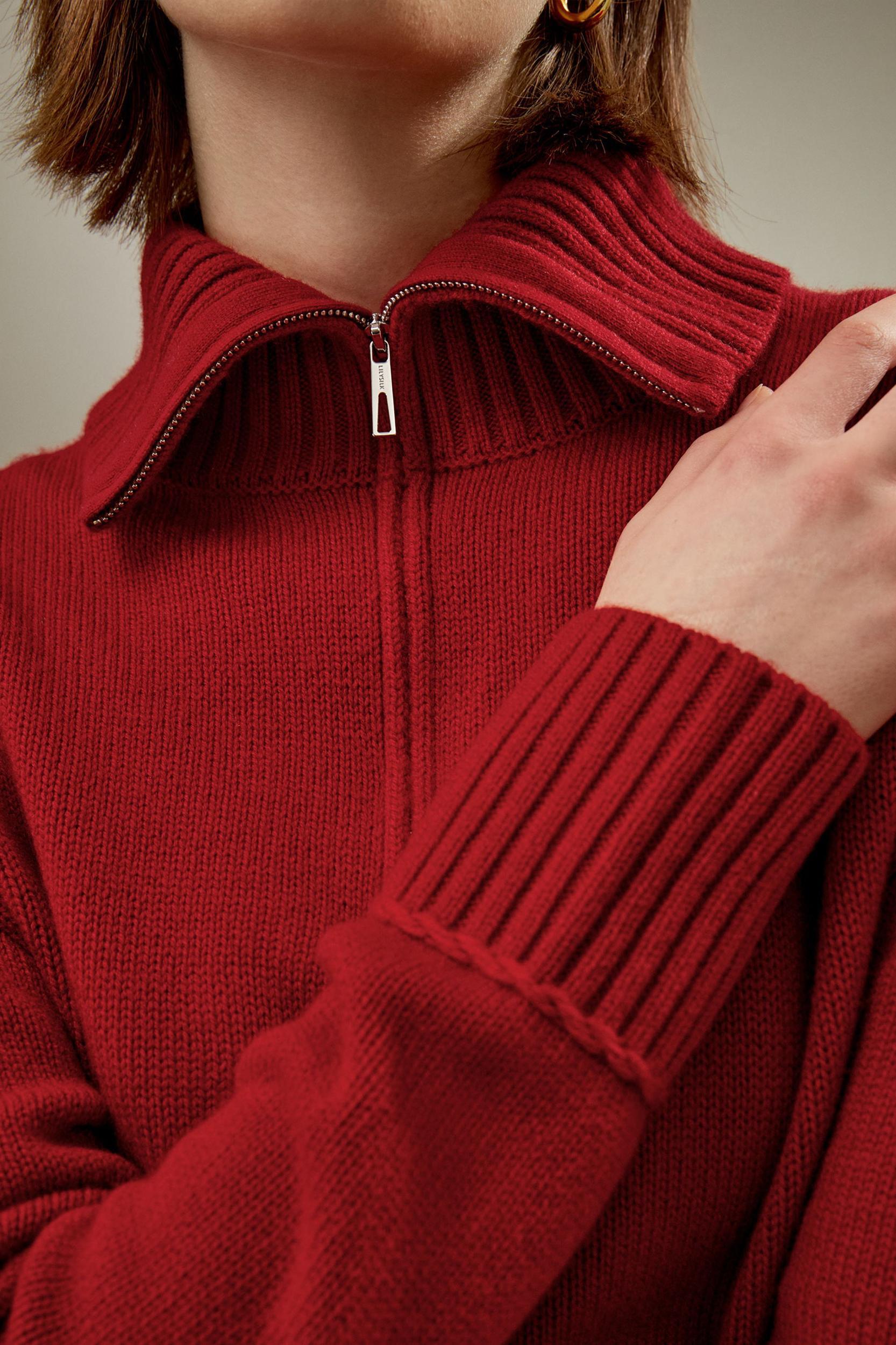 Relaxed Fit Wool-Cashmere Blend Sweater Product Image
