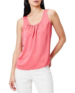 Womens Satin Chiffon Scoop Tank Product Image