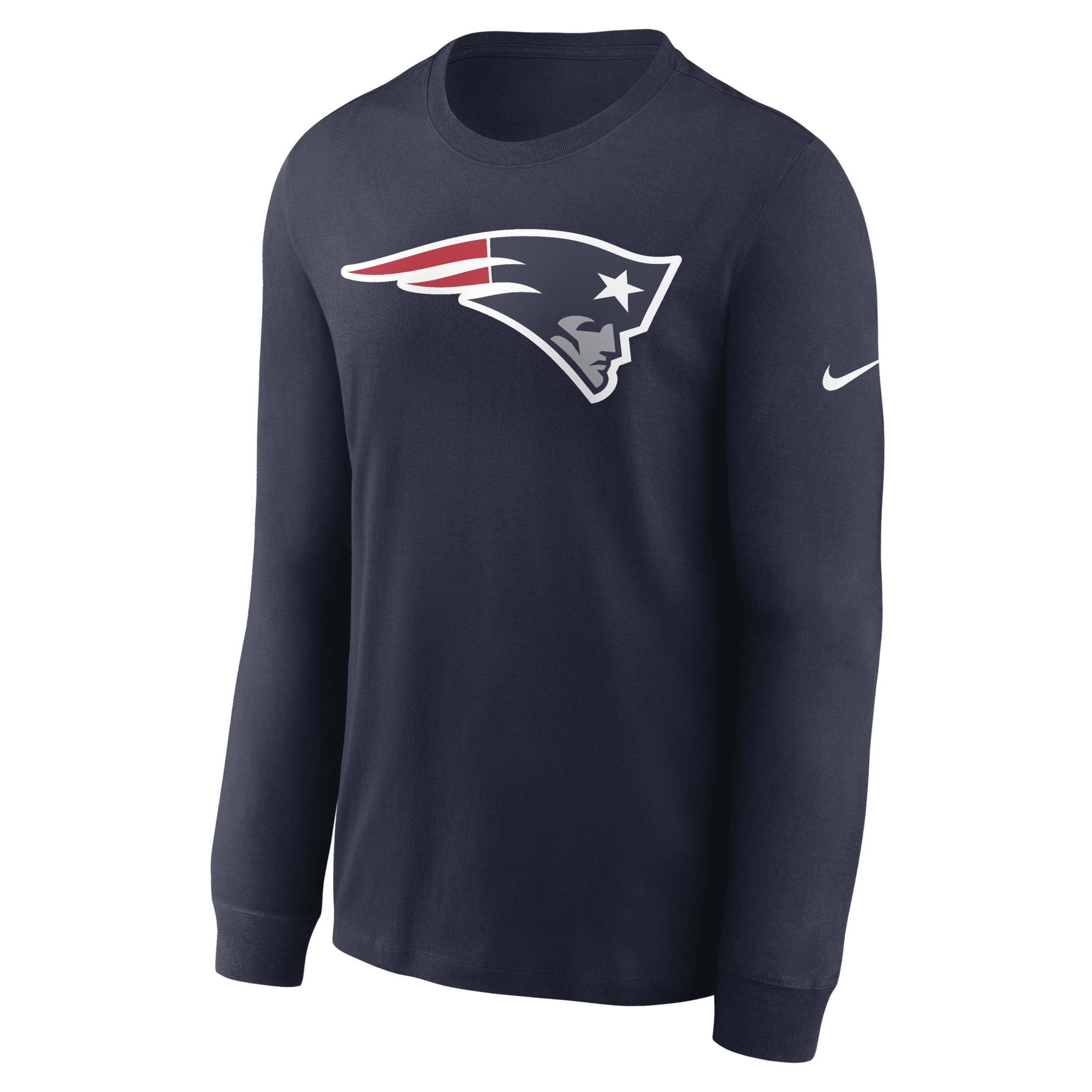 Men's Nike Navy New England Patriots Primary Logo Long Sleeve T-Shirt, Size: 3XL, Blue Product Image