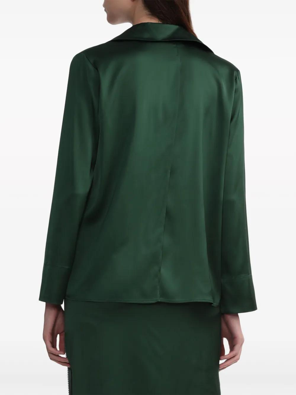 La Chemise Notte satin shirt Product Image