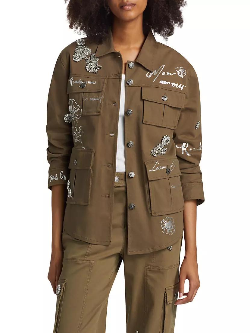 Foiled Je Taime Vera Shirt Jacket Product Image
