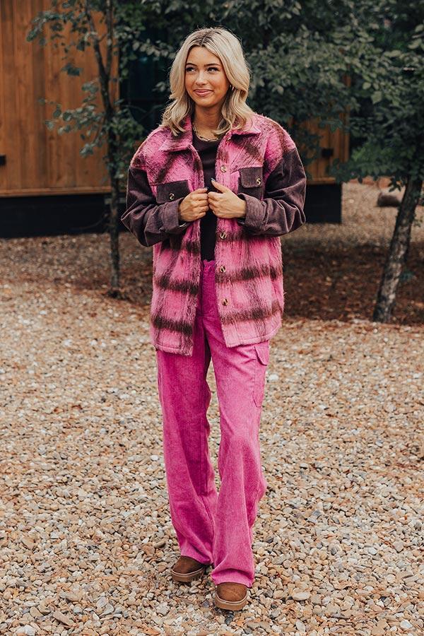 Cooler Weather Wishes Plaid Jacket Product Image