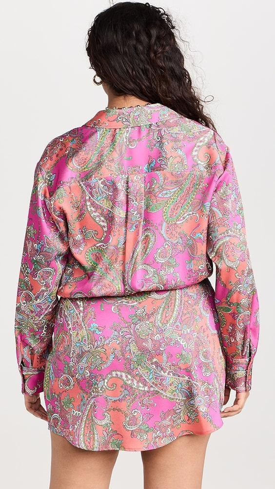 L'AGENCE Demetria Mini Shirtdress | Shopbop Product Image