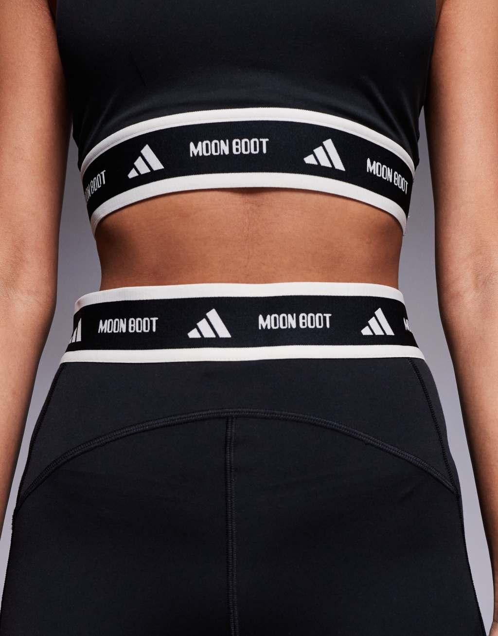 adidas Originals x Moonboot leggings in black Product Image
