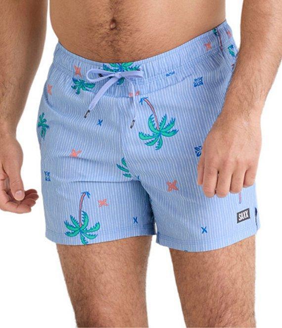 SAXX Palmtastic Oh Buoy 2N1 5#double; Inseam Slim Fit Volley Swim Shorts Product Image