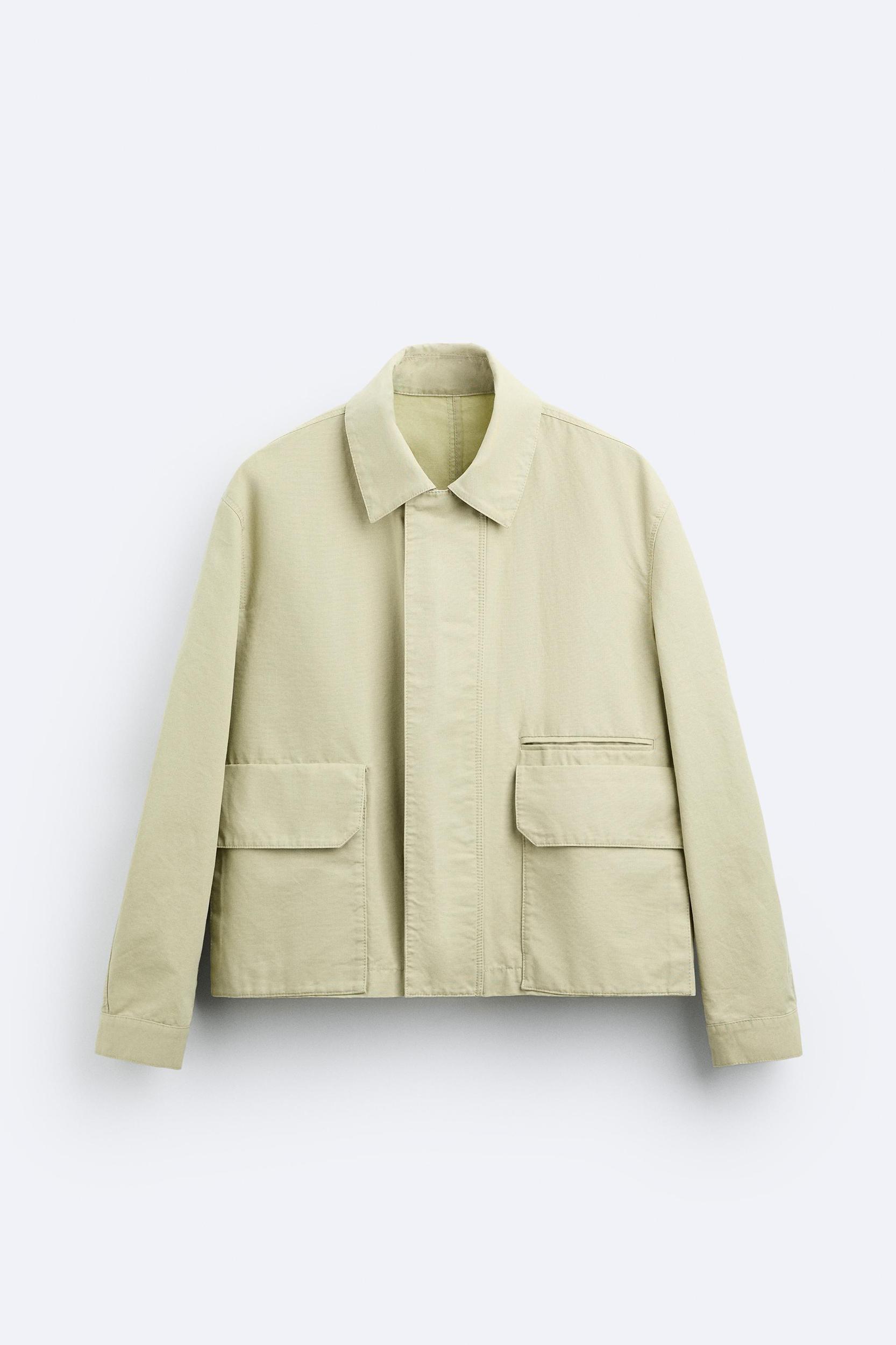 CROPPED FIT POCKETED JACKET Product Image