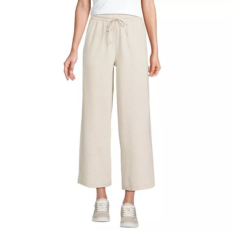 Petite Lands' End Sport Pull-On Drawstring Wide Leg Crop Pants, Women's, Size: XS Petite, Radiant Blue Product Image