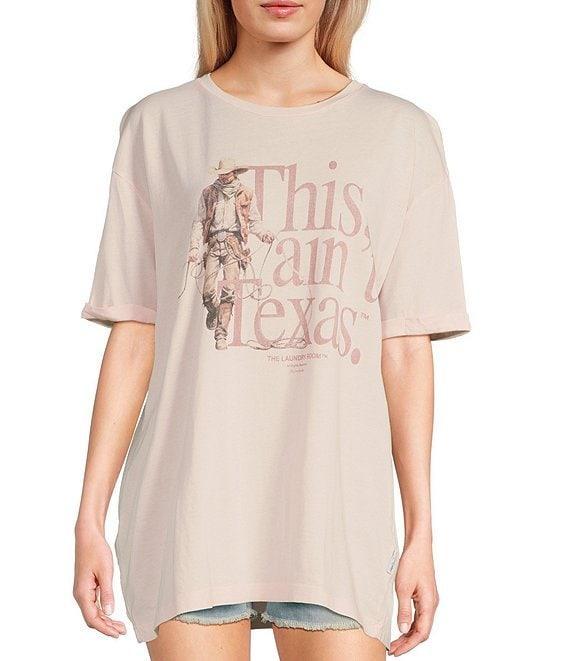 The Laundry Room Short Sleeve This Ain't Texas Oversized T-Shirt Product Image