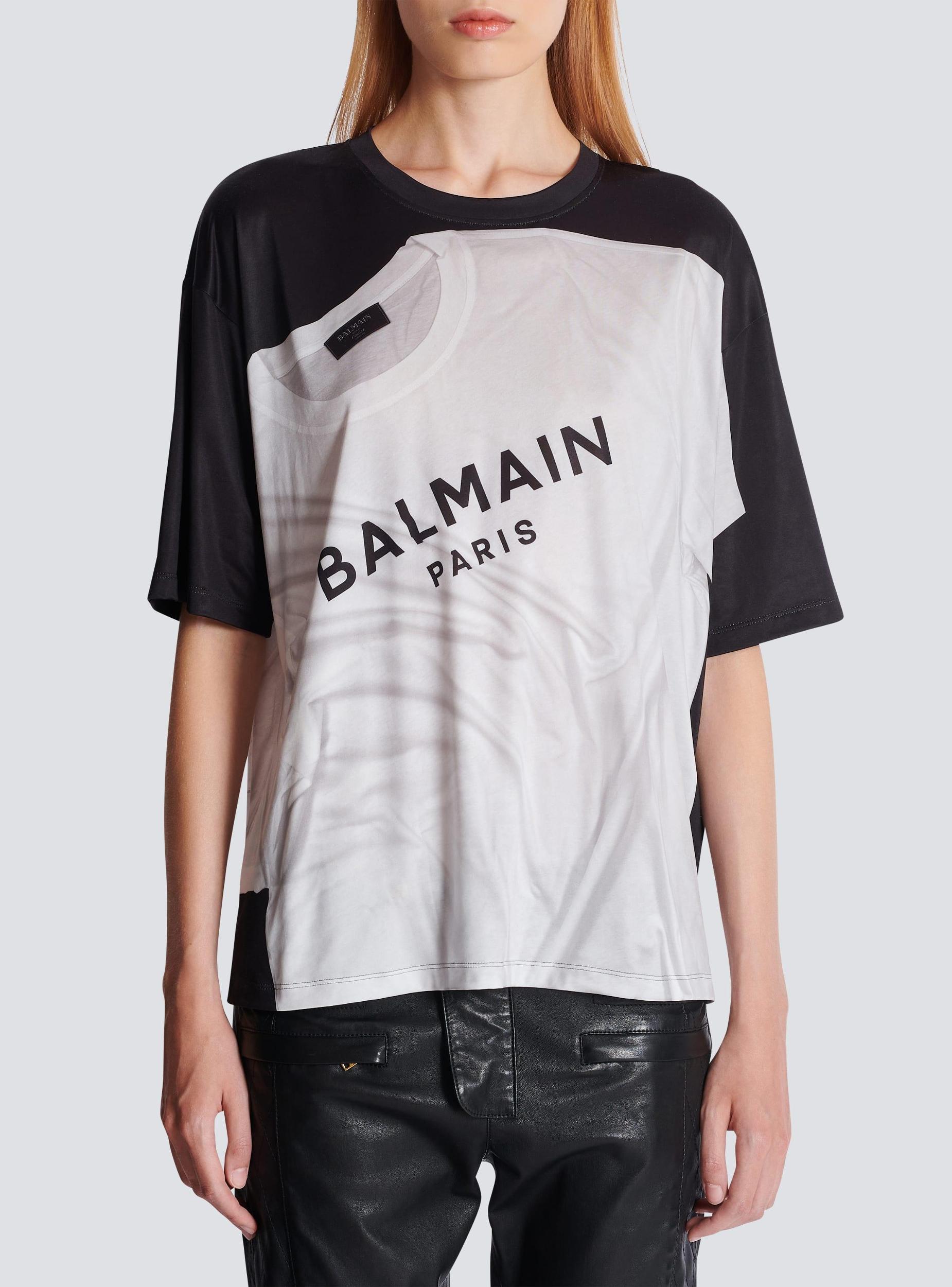 Loose T-shirt with optical illusion print  Product Image