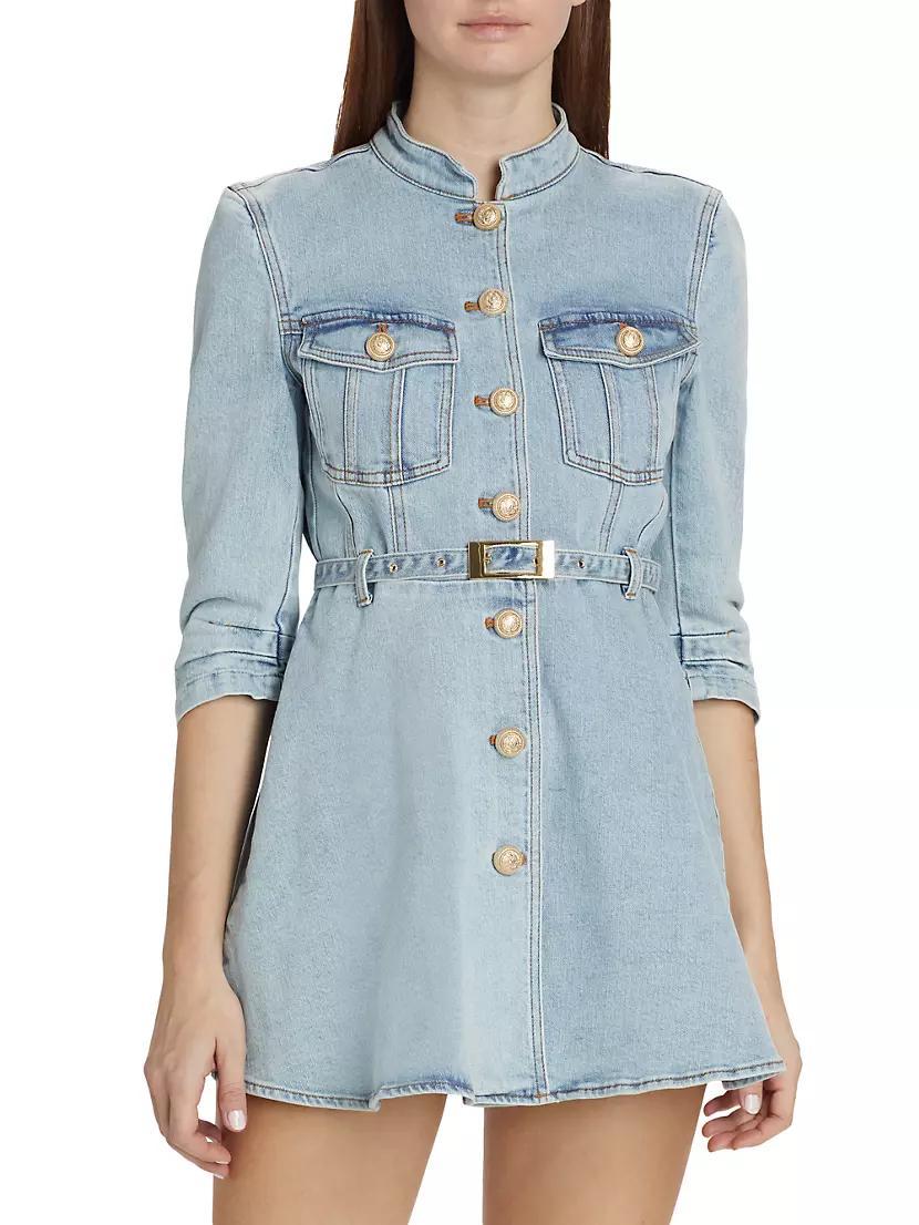 Mackenzie Belted Denim Minidress Product Image