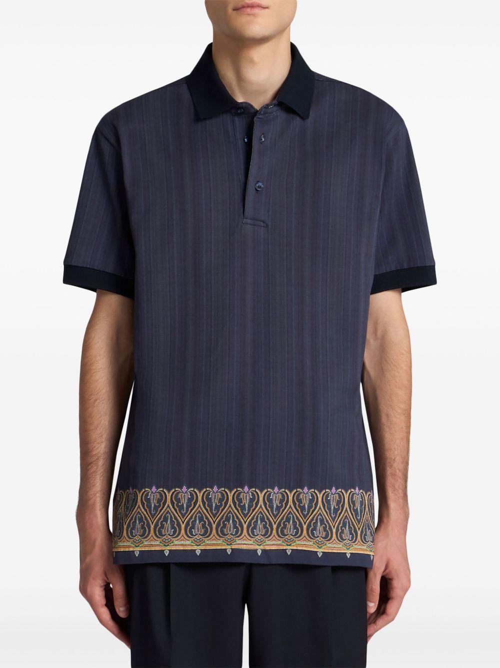 striped polo shirt Product Image