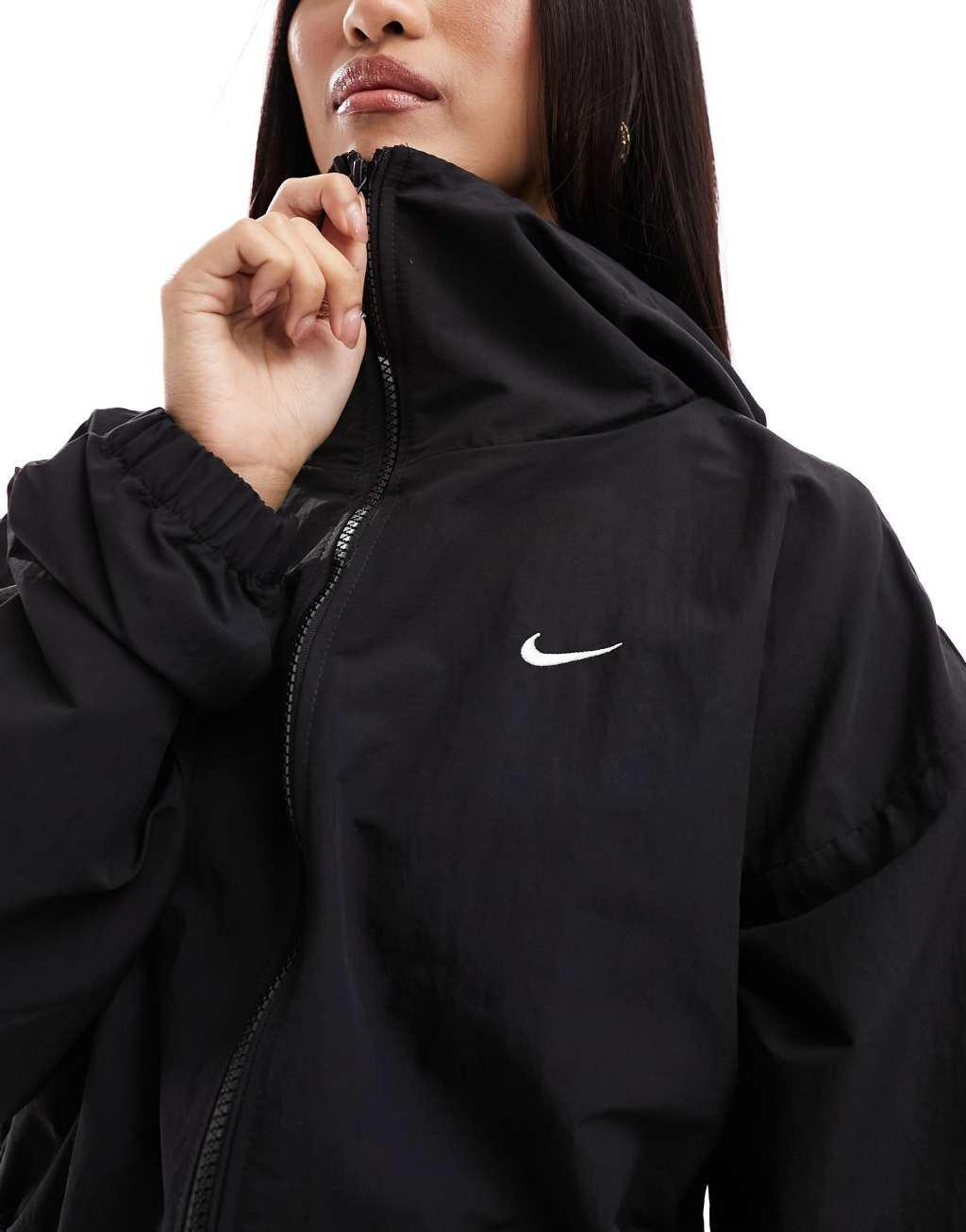 Nike Trend lightweight woven jacket in black Product Image