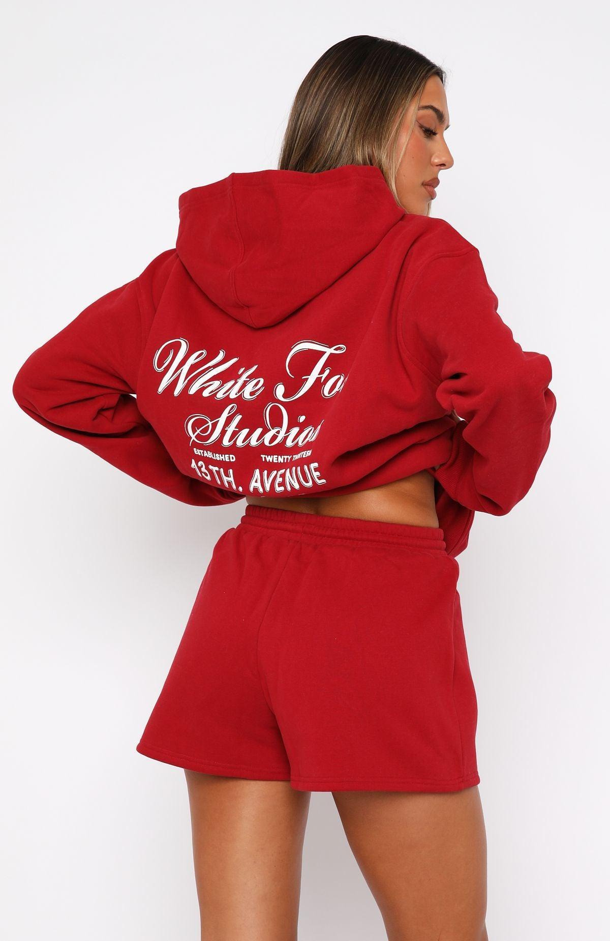 13th Avenue Oversized Hoodie Red Product Image