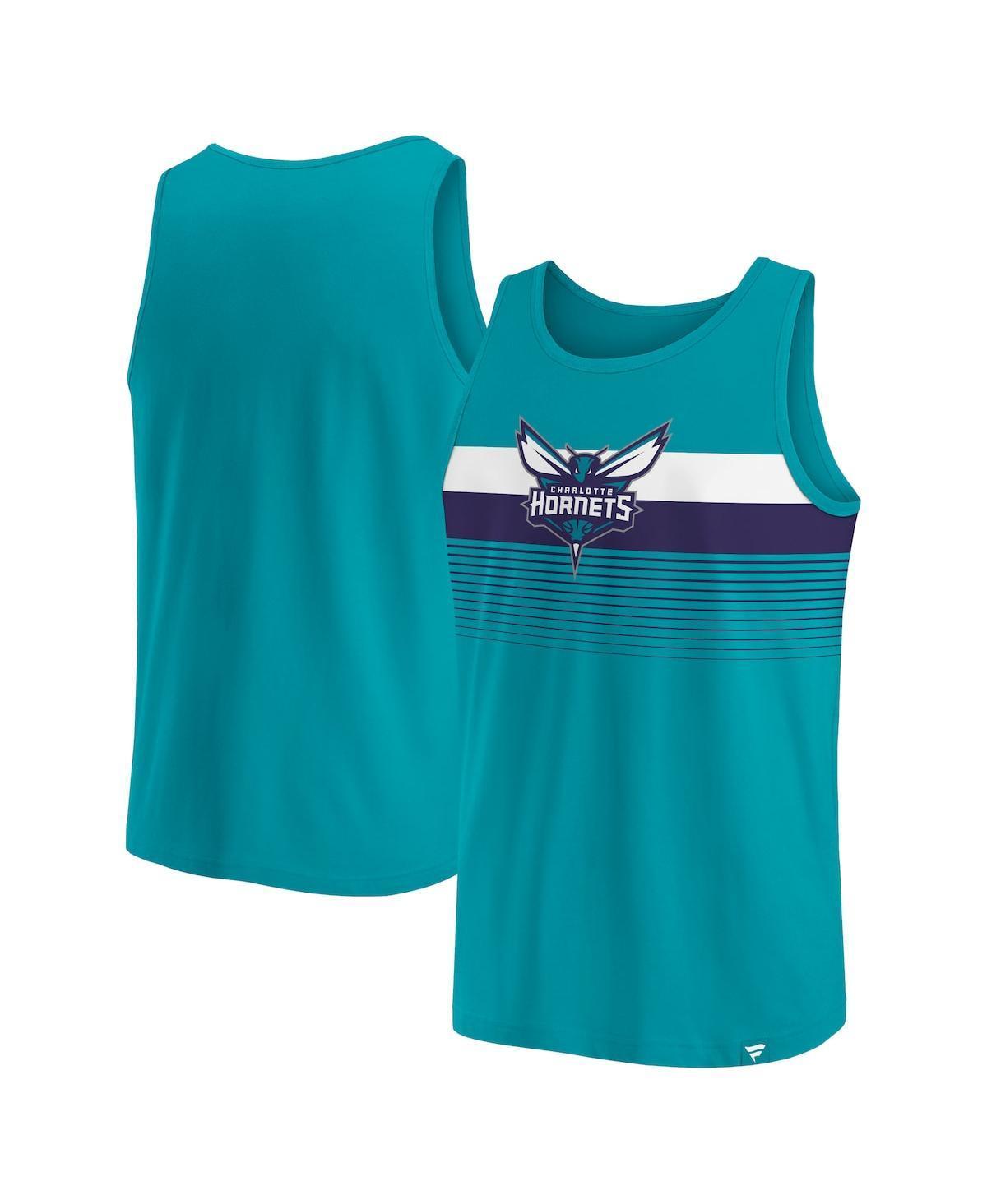 Men's Fanatics Branded Teal Charlotte Hornets Wild Game Tank Top, Size: Large, Chr Blue Product Image