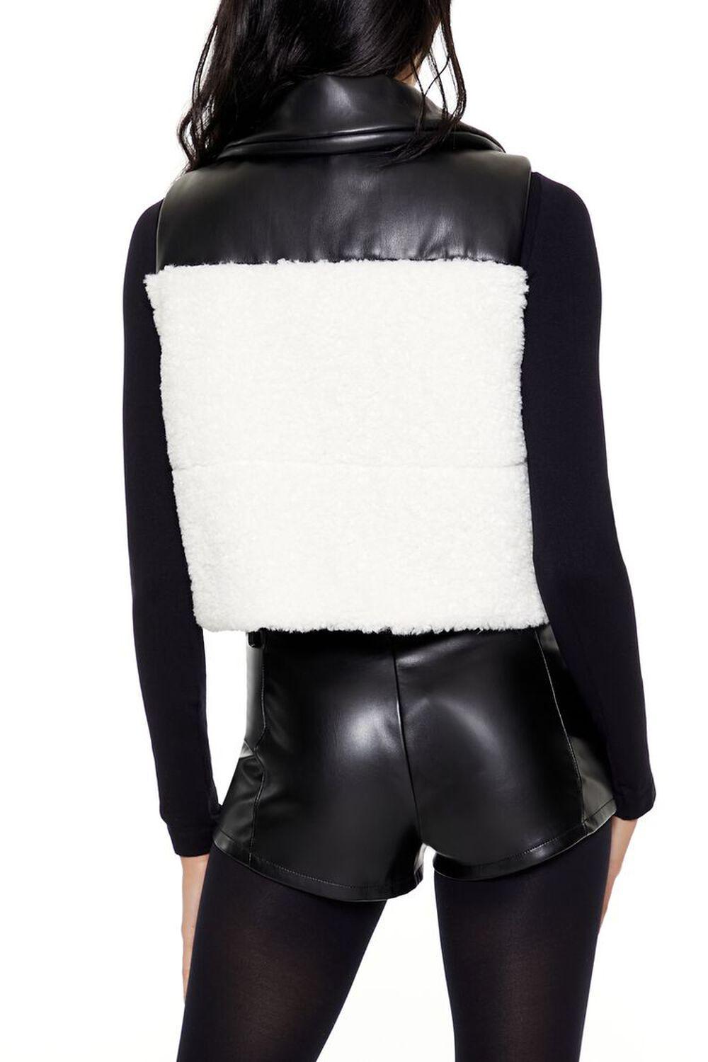 Reversible Faux Shearling & Leather Vest | Forever 21 Product Image
