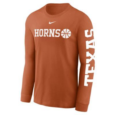 Texas Longhorns Basketball Icon Nike Mens College Long-Sleeve T-Shirt Product Image